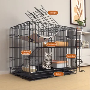 Sangkar Kucing Cat Cage 2 level 2 Doors