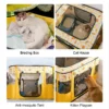 Portable Outdoor Cat Cage Houses For Foldable Indoor Cat Tent Cats Delivery Room Sangkar Kucing