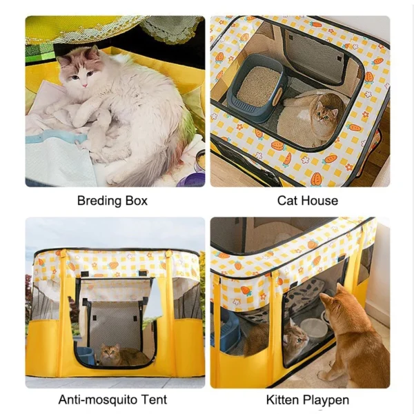 Portable Outdoor Cat Cage Houses For Foldable Indoor Cat Tent Cats Delivery Room Sangkar Kucing