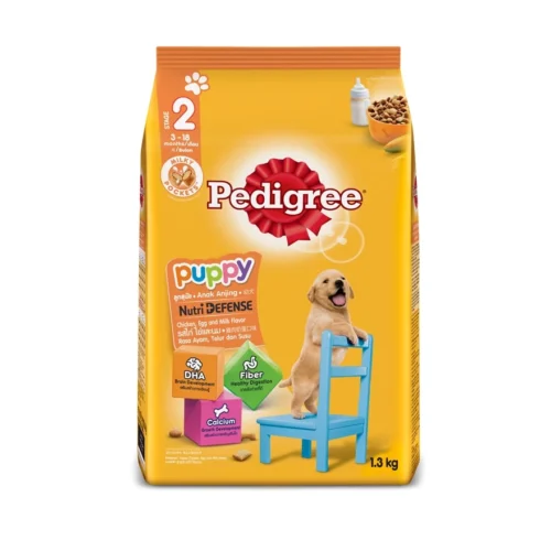 sg-11134201-7rbka-lm0hgxh2p00bf9.webp PEDIGREE Dog Dry Food Puppy Chicken,Egg & Milk 1.3kg